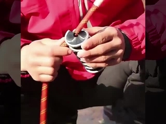 Pincel para limpeza de cordas de nylon em espiral