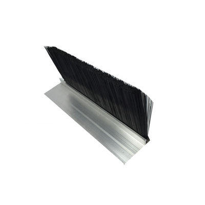 Customized Aluminum Garage Door Brush Seal Draft Excluder Nylon Bristle