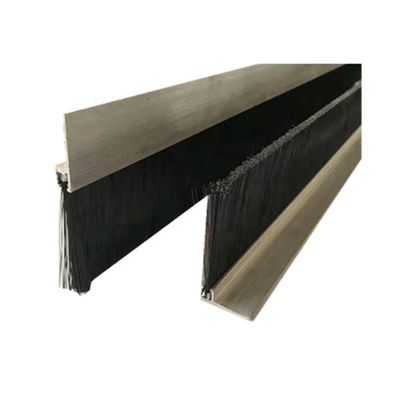Customized Aluminum Garage Door Brush Seal Draft Excluder Nylon Bristle
