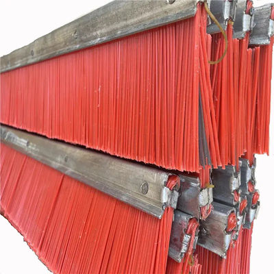 Concrete Cement Block Brick Making Machine Nylon Mix Steel Wire Strip Brush