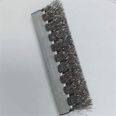 Customized Double Band Strip Brushes Steel Black Brush Strip