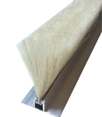 Industrial Brush Strip Customized Aluminum Alloy Base Wool Bristle Brushes Seal Strip Brush