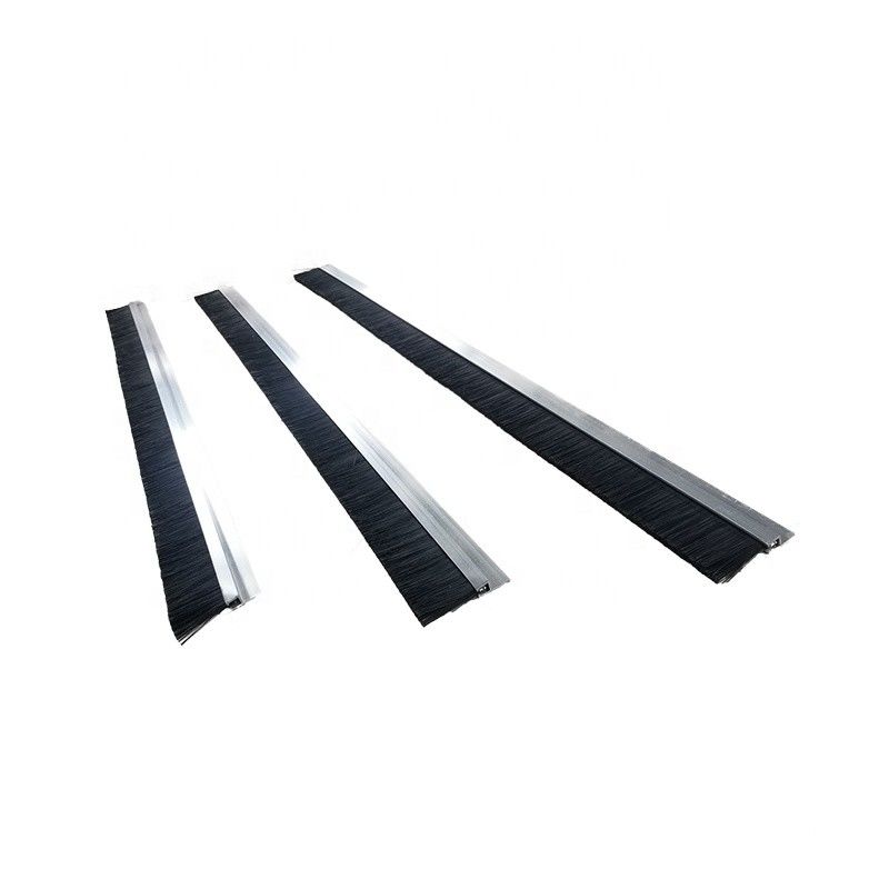 Customized Aluminum Garage Door Brush Seal Draft Excluder Nylon Bristle