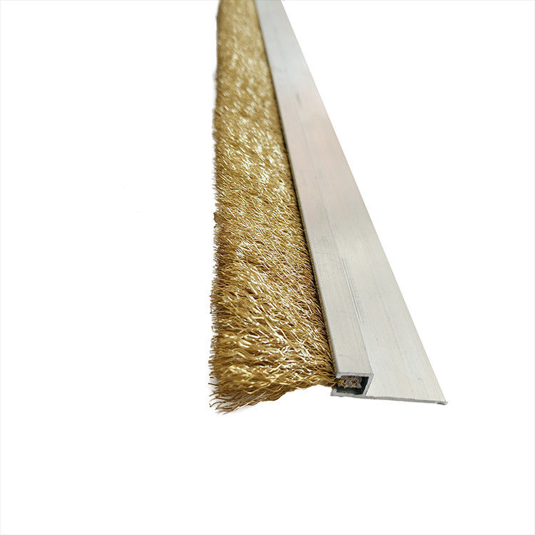 Stainless Steel Base Polypropylene Strip Brushes Metal Channel Strip Brushes Custom
