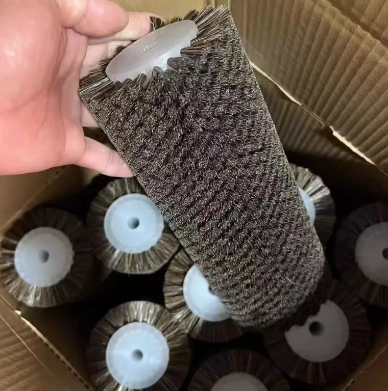 Cylindrical Horsehair Roller Brush For Polishing And Cleaning